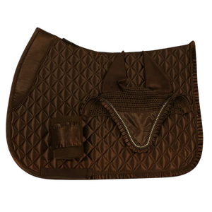 Tapis de selle de dressage matelassé Numnah équestre en polyester rembourré avec coque en coton pour l'entraînement et la compétition équestre 2026 - Product Image 1