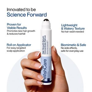 Sérum de croissance capillaire WishCare en roll-on pour le cuir chevelu |   Sérum de croissance capillaire avancé avec Redensyl et huile de romarin |   0,33 fl oz (10 ml) - Product Image 5