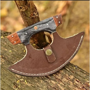 Couteau à découper en acier Damas, manche en bois, forgé à la main, ambidextre, lame de 4-5,9 pouces, style artisanal écologique, finition mate - Product Image 2