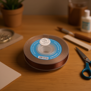 Nastro in Raso ILAN 0,3 Cm 80 Iarde Colore Caffè D16 - Product Image 3