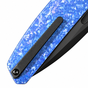 Cuchillos Plegables Azul Negro con Mango Azul Texturizado, Hoja con Recubrimiento Negro y Diseño Compacto para el Bolsillo, Ideales para Tareas de Corte Diarias - Product Image 6