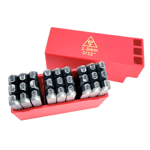 Zakka — tampons métalliques marqueur, 2.5mm, poinçon avec lettres majuscules, 27 pièces - Product Image 3