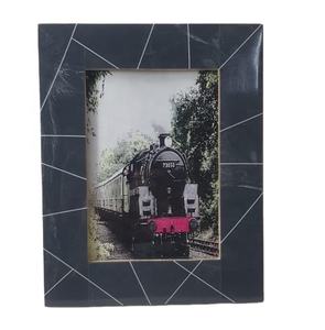 Dark <b>Grey</b> Resin White Resin Lining Design Photo <b>Frame</b> Wholesale Hot Selling Eco Friendly Fashionable Box Picture Photo <b>Frame</b> - Product Image 1