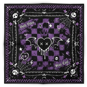 Foulard Bandana en Soie Satinée Imprimé Citrouille Fantôme Effrayant pour Halloween, Cadeaux Promotionnels de Luxe en Gros, Cache-Cou Polyvalent et Bandeau pour la Tête - Product Image 2