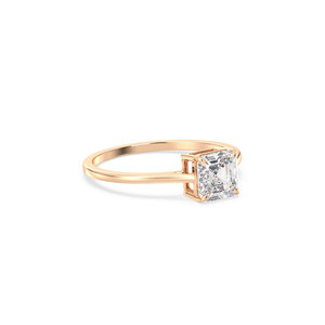 Bague solitaire REYES Hip Hop en argent sterling 925 avec moissanite certifiée GRA, prix de gros, plaqué or rose 14 carats, bijoux fins - Product Image 3