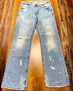 Pantalones Vaqueros Casuales de Moda para Hombre, Estilo Cargo Holgado con Botones, Jeans de Mezclilla para Hombre - Product Image 4