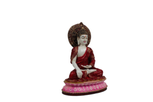 Nirmala Handicrafts - Estatua de Buda Tradicional Hecha a Mano en Resina con Base de Loto |   Figura de Meditación para Decoración del Hogar y Espacios Espirituales - Product Image 4