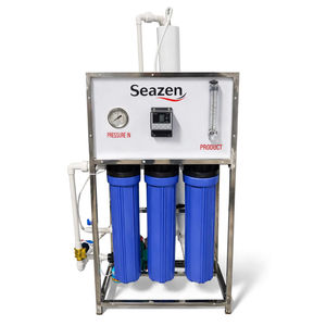 Planta de Ósmosis Inversa Comercial de 150 LPH, Sistema de Purificación de Agua Industrial de FRP y Acero Inoxidable, Filtro de Alta Eficiencia - Product Image 1