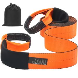 Cinghia di Recupero 4 Pollici x 30 Piedi con Tripla Rinforzatura, Resistenza alla Rottura 46.500 Libbre, Salvataglie per Alberi, Gancio per Rimorchio Stradale - Product Image 1