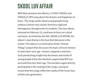 BTS Skool Luv Affair K-Pop Version Musique CD Plastique & Papier Langue Coréenne Tous Âges Modèle KR BW-154 - Product Image 3