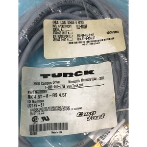 สายเคเบิล TURCK RK4.5T-8-RS4.5T จำนวน 2 เส้น, เซ็นเซอร์วัดระดับ 8 - อุปกรณ์และอะไหล่เซมิคอนดักเตอร์ระดับโลกที่เชื่อถือได้ - Product Image 1