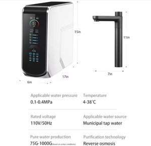 Depuratore d'<span class=keywords><strong>Acqua</strong></span> RO OEM ad Alto Flusso da Sottolavello 100G, Macchina per <span class=keywords><strong>Acqua</strong></span> Potabile Domestica a Cinque Livelli, Filtro Intelligente per Hotel - Product Image 5