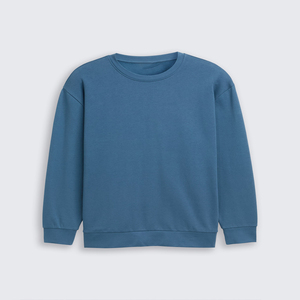 Sudadera de Cuello Redondo para Hombre, 100% Algodón, 240g, Ecológica, Transpirable, con Logotipo Estampado en Relieve en la Parte Delantera, Personalizable, Color Sólido - Product Image 1