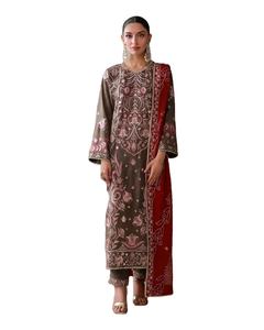 600 Salwar Kameez Pakistaníes de Marca de Alta Calidad para Mujer, para Fiestas y Playa, Material de Viscosa, Absorbe la Humedad, Secado Rápido - Product Image 1