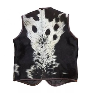 Chaleco de Piel para Hombre, Cuello en V, Estampado Animal, Informal, para Invierno, Cierre de Botones - Product Image 6