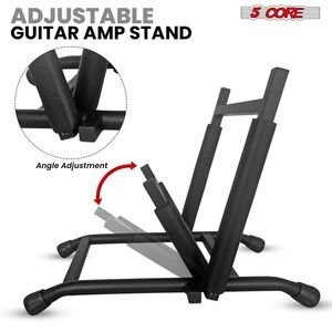 Supporto per amplificatore per chitarra resistente, braccio regolabile a basso profilo, pieghevole in metallo con copertura in schiuma - Product Image 5
