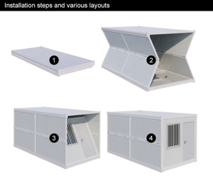 Casa Contenedor Plegable Glamni Z de 40 pies con Sistema de Doble Plataforma, Estilo Moderno de Mediados de Siglo, Equipamiento para Glamping - Product Image 3