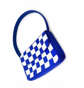 Bolso de hombro personalizado con patrón de corazón y cuentas, cartera de solapa rosa con cuentas de semillas, bolso de mano para fiesta, boda, evento, accesorio para mujer - Product Image 2