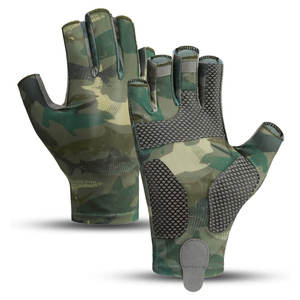 Guantes de Pesca Unisex Antideslizantes e Impermeables, Ligeros y Transpirables, sin Dedos, con Cierre de Tirón, para Agua Dulce y Salada - Product Image 2