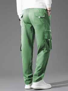 Nouveau design, pantalon cargo en coton pour hommes grande taille, style hip-hop, 6 poches, coupe ample, logo personnalisé, prix d'usine en gros - Product Image 2