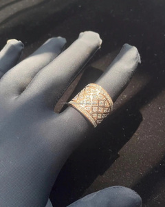 925 <b>Sterling</b> <b>Silver</b> Rhodium Plated Pave <b>Set</b> Moissanite Cluster <b>Ring</b> for Women Men Unisex Wedding Engagement Anniversary Gift - Product Image 5