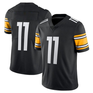 Maillot de football personnalisé pour enfants garçons, col en V, manches courtes, imprimé, séchage rapide, grande taille, chemise de sport avec logo frontal, 100 % polyester - Product Image 1