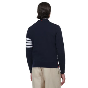 Sudadera Personalizada Premium para Hombre con Cuello Redondo y Detalle de Rayas en las Mangas |   Suéter de Algodón de Lujo - Product Image 2