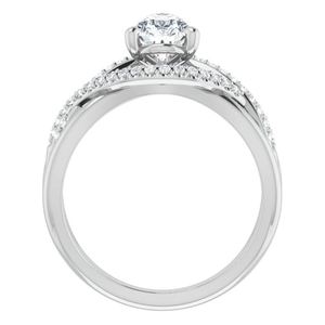 Bague de Fiançailles Solitaire de Luxe en Argent Sterling 925 avec Moissanite Taille Poire Sertie à Griffes, Cadeau Idéal pour Mariage, Promesse ou Anniversaire - Product Image 3