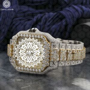 Reloj de Lujo para Hombre Charm Jewells, Caja de Acero Inoxidable, Bisel con Diamantes, Movimiento Mecánico, Esfera de 38 mm, Resistente al Agua 10 Bar - Product Image 2