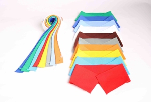 Tissu de col en côtes plates 1x1 de haute qualité, durable, résistant à l'usure, 100% polyester, pour chemises polo uniformes - Product Image 4
