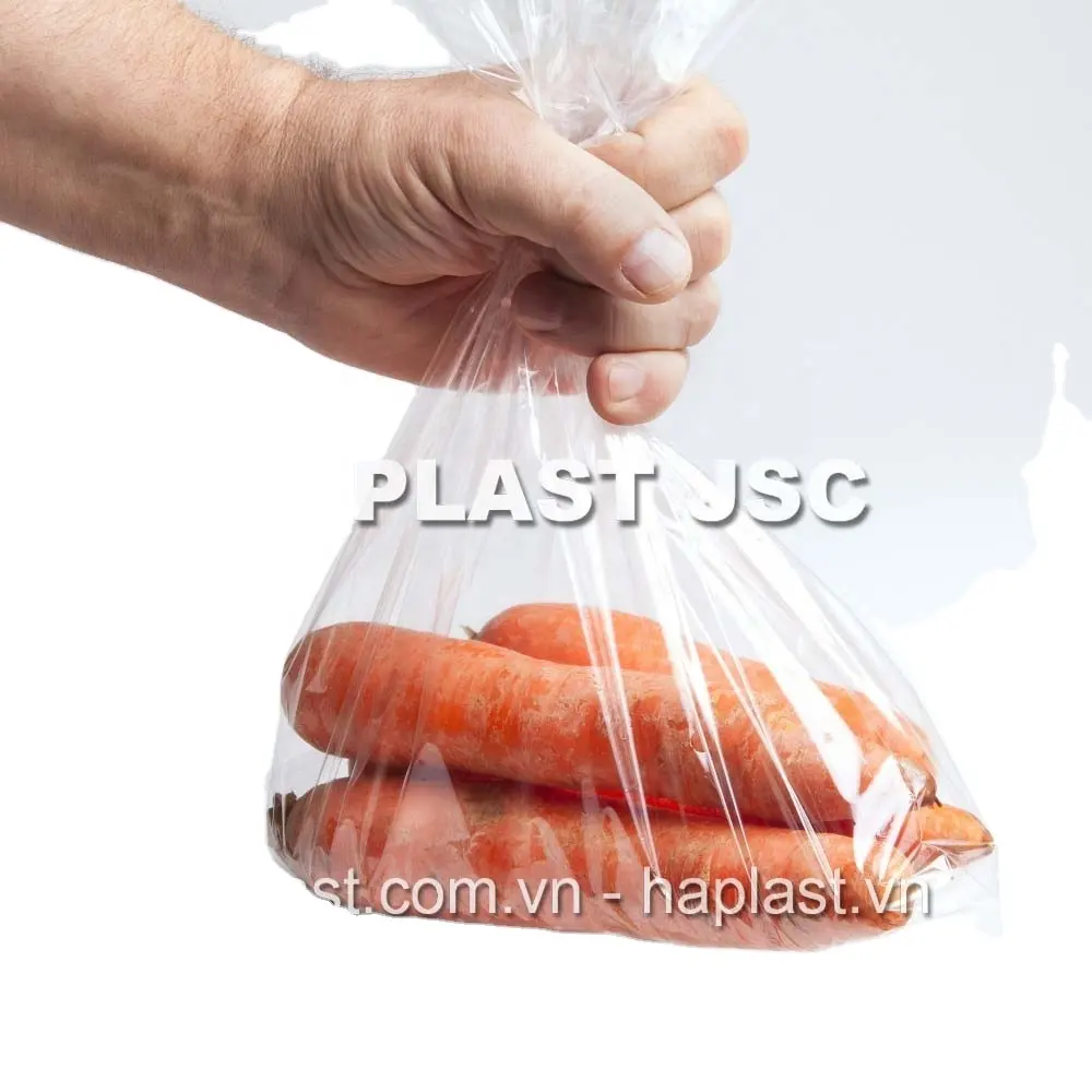 Пластиковый плоский пакет для супермаркета, прозрачный белый или прозрачный полиэтиленовый плоский пакет в рулоне для упаковки продуктов, оптовая продажа, Haplast Jsc