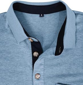 Nouveau design 2026 – Polo de golf sportif pour homme, coupe ajustée, respirant, 100 % coton, manches courtes, été, OEM - Product Image 3