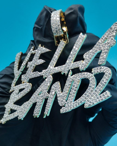 จี้ห้อยคอเงินแท้ 925 ประดับเพชรโมอิสซาไนต์ VVS แบบสั่งทำพิเศษ สไตล์ฮิปฮอป ประดับเพชรเต็มตัวอักษร จี้ห้อยคอตัวอักษรแร็ปเปอร์ - Product Image 1