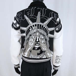 Veste universitaire de haute qualité du fabricant, avec broderies chenille, en laine, pour l'hiver, boutons-pression, veste universitaire tendance - Product Image 2