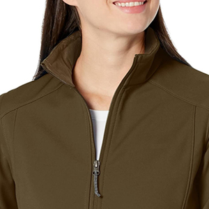 Chaqueta softshell transpirable y cortavientos para mujer, diseño nuevo, con cremallera, para invierno, en oferta. - Product Image 4