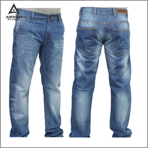 Jeans en denim bleu noir de qualité supérieure Aifran, coupe slim, jeans pour hommes, vente en gros, fournisseur OEM - Product Image 3