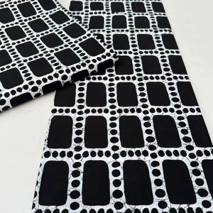 Tissu en coton imprimé wax africain du Ghana de qualité export, motif authentique pour vêtements de filles et marché artisanal - Product Image 1