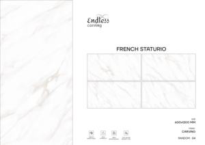 Carreaux de porcelaine modernes de qualité supérieure, taille 600x1200, grand format, carreaux de sol et de mur de luxe pour un intérieur élégant - Product Image 2