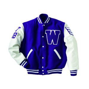 Veste universitaire d'hiver personnalisable brodée, en molleton de coton, coupe-vent, service OEM direct du fabricant disponible - Product Image 2