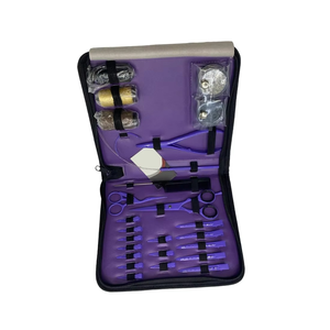 Kit de Herramientas para Extensiones de Cabello de Acero Inoxidable y Plástico de Color Personalizado con Tijeras y Pinzas para Instalación y Remoción - Product Image 3