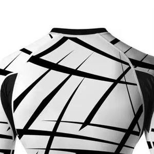 Rashguard de Artes Marciales Mixtas (MMA) Personalizado a Precios de Fábrica al por Mayor, Transpirable, de Poliéster/Nailon, Antibacteriano, de Secado Rápido, Anti-UV, Nuevo - Product Image 3