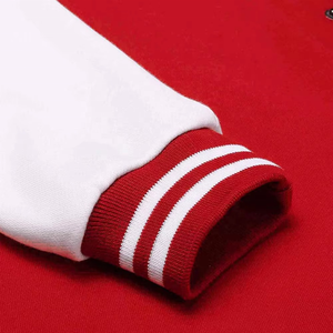 Vestes d'université pour hommes de grande taille avec col montant, logo personnalisé et lettre simple, vente en gros de veste universitaire vierge pour hommes - Product Image 4