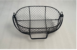 Multi Purpose Metal <b>Wire</b> <b>Basket</b> For Fruit Bread Vegetable And Kitchen Counter Storage Organization - Product Image 2