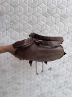 Sac à dos en cuir de vachette multi-poches, design élégant et nouveau, sac d'école unisexe, sacs multi-usages, vente en gros, produit en vrac