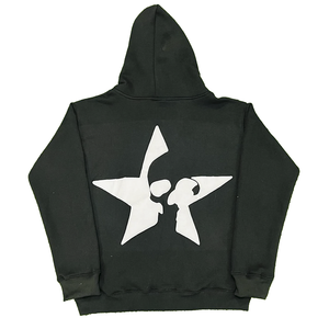 Sudadera con capucha prémium de algodón grueso con cremallera completa y estampado gráfico, estilo oversize, de felpa, para hombre, con estampado exterior The Box - Product Image 2
