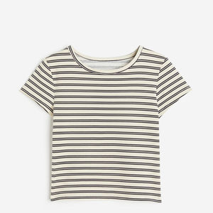 Camisetas de Manga Corta para Niñas, Hechas con Materiales de Alta Durabilidad, Diseño de Rayas, Fabricante Profesional, Camisetas para Adolescentes - Product Image 2