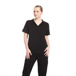Tenue d'infirmière extensible 4 directions en Spandex, pantalon empilé, ensemble de blouses d'hôpital, uniforme de jogger pour femmes - Product Image 3