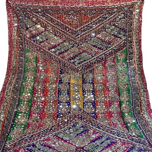 Bufanda étnica de Otoño Invierno para mujer gruesa cálida de un solo lado multicolor estampado dibujado a mano trabajo a mano Color sólido Balochi al por mayor - Product Image 1