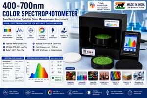 Spectrophotomètre de couleur 400-700 nm, résolution 1 nm, instrument de mesure de couleur portable - Product Image 5