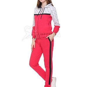 Pakistan Manufacturer Latest Design <b>Women</b> Tracksuit 100% Cotton Solid Color <b>Women</b> Tracksuit - Product Image 4
